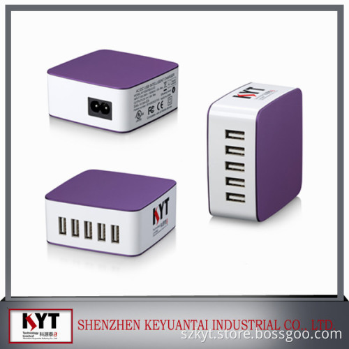 KC approval 8A Multi Port Usb Wall Charger Station, Multi Port Usb Charger for Smartphone and Tablets